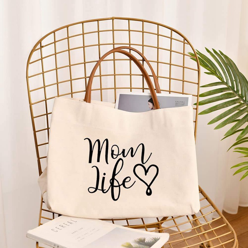 Thoughtfully Designed Mom's Canvas Tote Bag