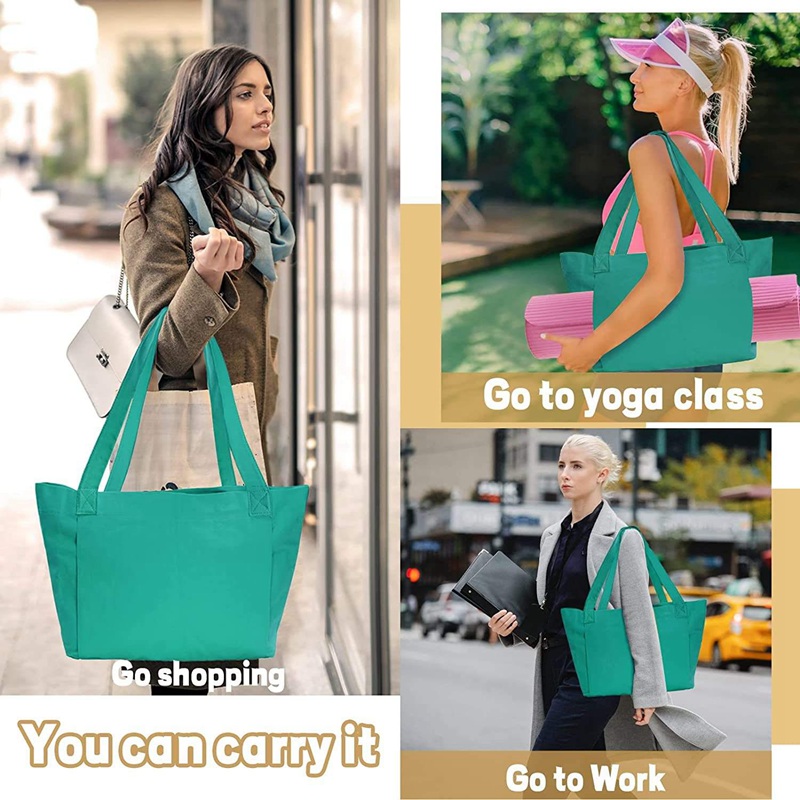Durable Canvas Gym Bag for Pilates and Yoga