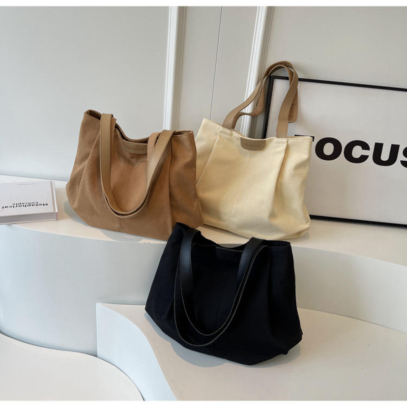 Large Work Tote Bag with Cartoon Design