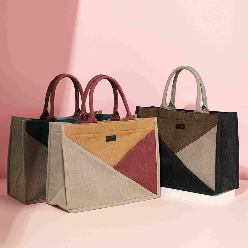 Simple Large Capacity Letter Pattern Casual Tote Bag