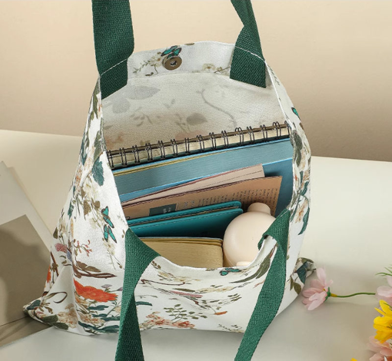 Custom Printed Reusable Cotton Tote Bags Suppiler